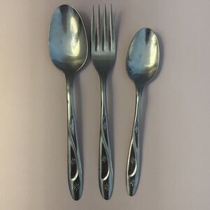 Americana Star Starburst Tea Spoon Atomic MCM Modern Stainless Flatware USA